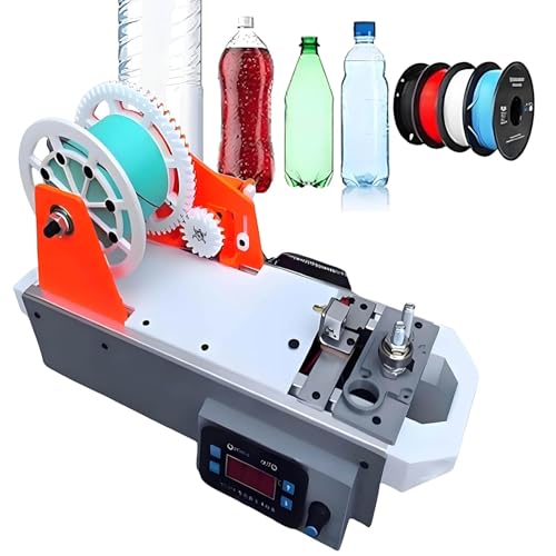 ZSFHJZC Desktop Filament extruder for 3D Printing,Recycled PET Filament Manufacturer Made from Plastic Bottles with Digital Display,Speed Adjustable for DIY Makers and Friendly Projects A