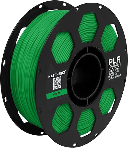 HATCHBOX 1.75mm Green PLA 3D Printer Filament, 1 KG Spool, Dimensional — Key features at a glance