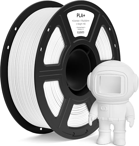 ELEGOO PLA+ Filament 1.75mm White 1KG, High Toughness PLA Plus 3D Prin — Size, capacity and configuration compared